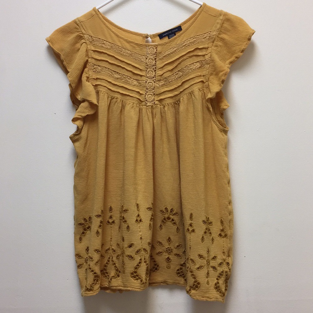 AE boho flutter top size medium